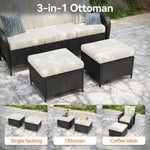 Aoxun Wicker Patio Furniture Set, 7 or 10 Pieces - B0GX677Y9T - Image 5