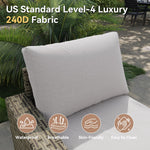 Aoxun 13-Piece Wicker Patio Furniture Set with Fire Pit - B0HFRC237Q - Image 7