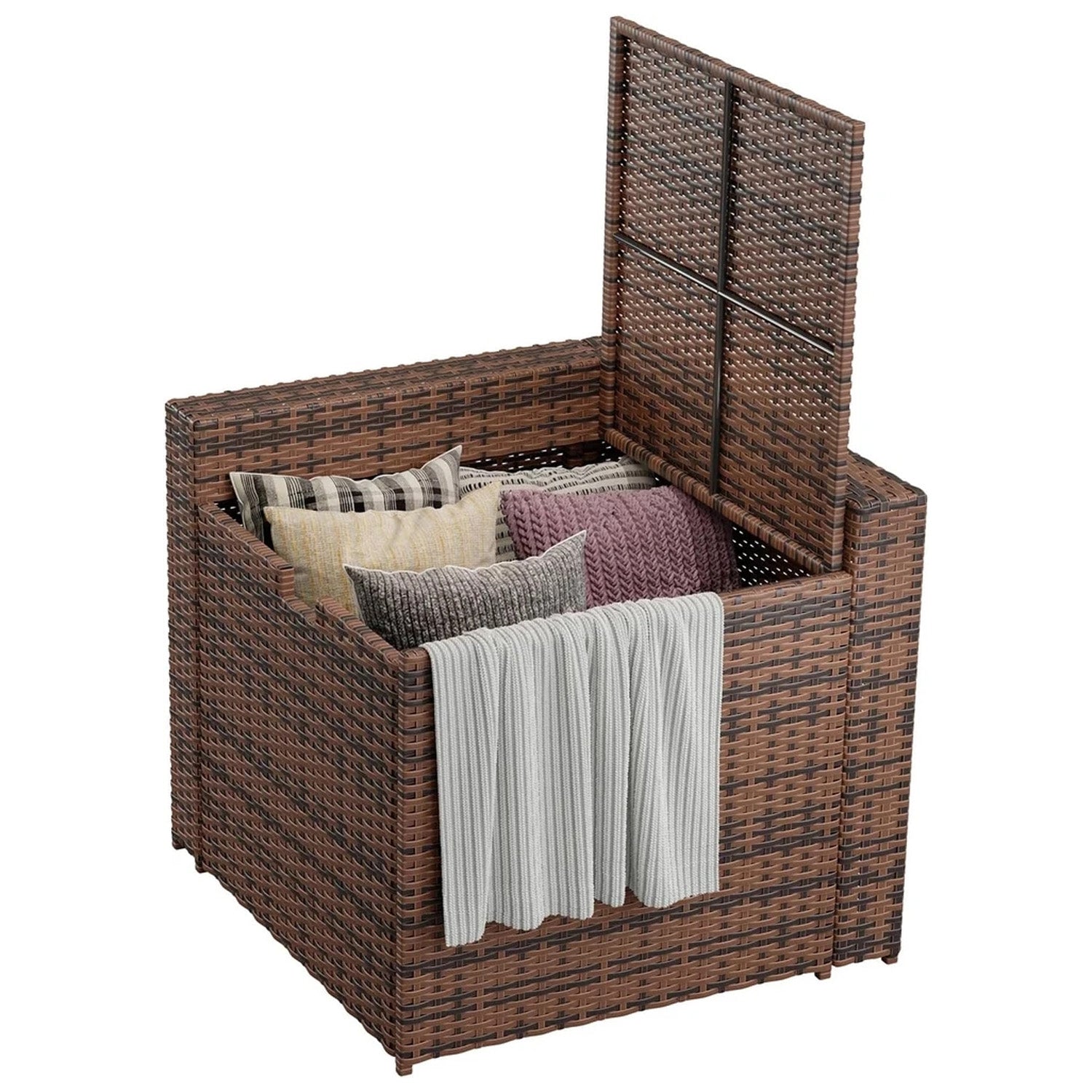 Aoxun Patio Furniture Set Storage Side Box