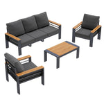 Aoxun Aluminum Patio Furniture Set