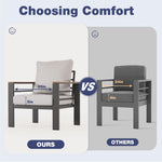 Aoxun Aluminum Patio Furniture Set