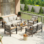 Aoxun Aluminum Patio Furniture Set
