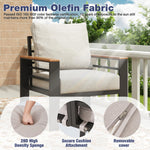 Aoxun Aluminum Patio Furniture Set