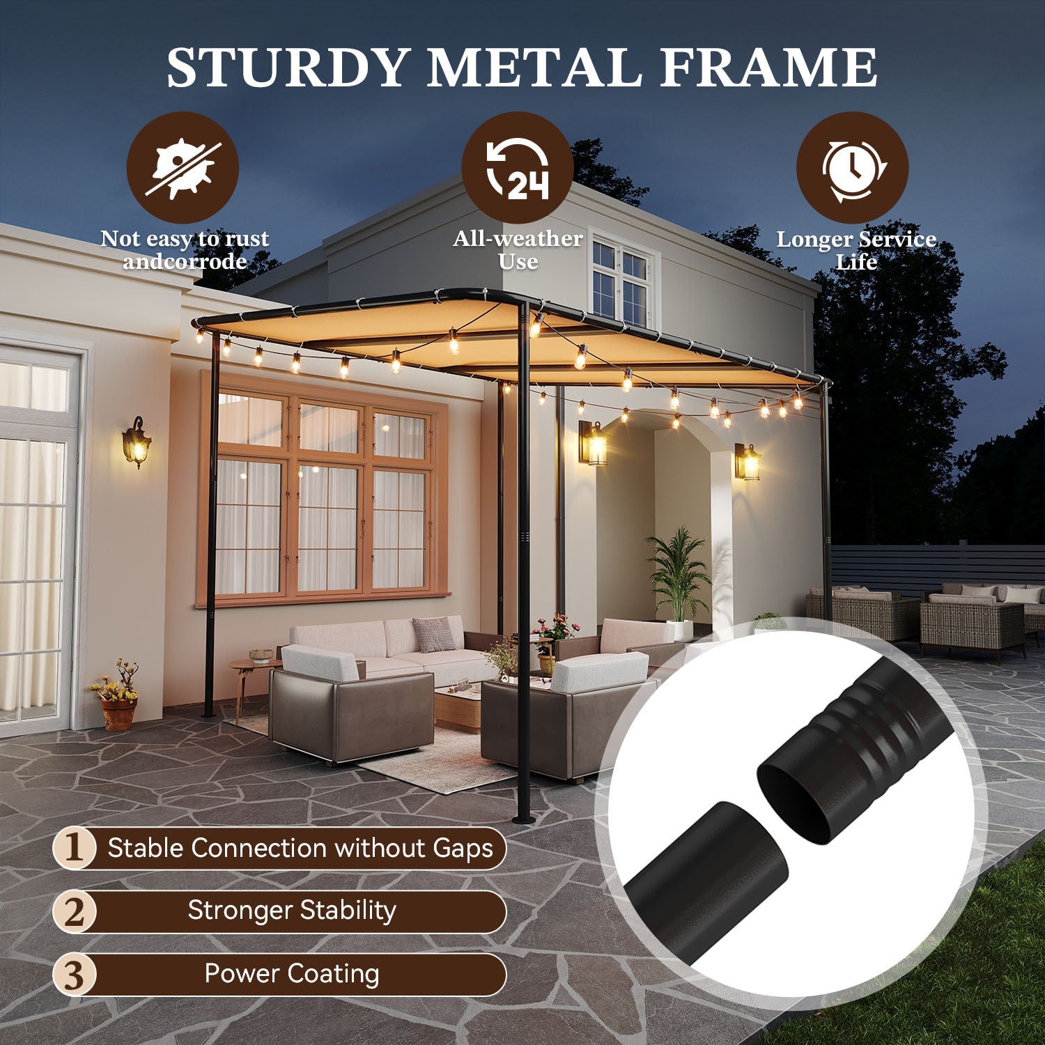 10' x 10' Lean-to Gazebo - View 4