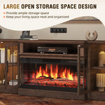 Aoxun 98-Inch Modern Fireplace TV Stand