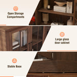 Aoxun 98-Inch Modern Fireplace TV Stand