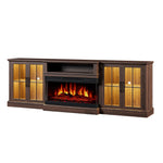 Aoxun 98-Inch Modern Fireplace TV Stand