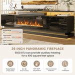 Aoxun Modern Fireplace TV Stand