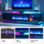 Aoxun Modern Fireplace TV Stand