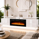 Aoxun Modern Fireplace TV Stand