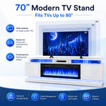 Aoxun Modern Fireplace TV Stand