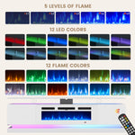 Aoxun Modern Fireplace TV Stand
