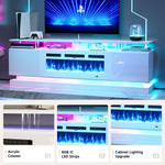 Aoxun Modern Fireplace TV Stand