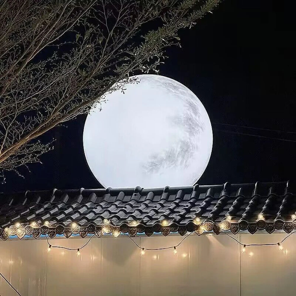 Waterproof Moon Lamp, Solar/Rechargeable Landscape Lighting