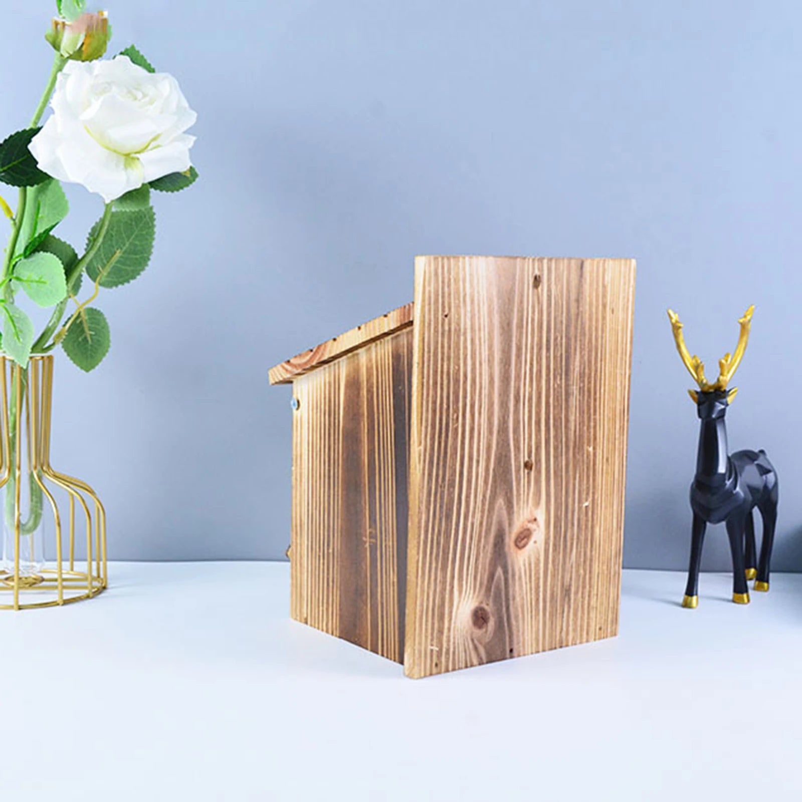 Wooden Bird House, Outdoor Weatherproof Bird Nest