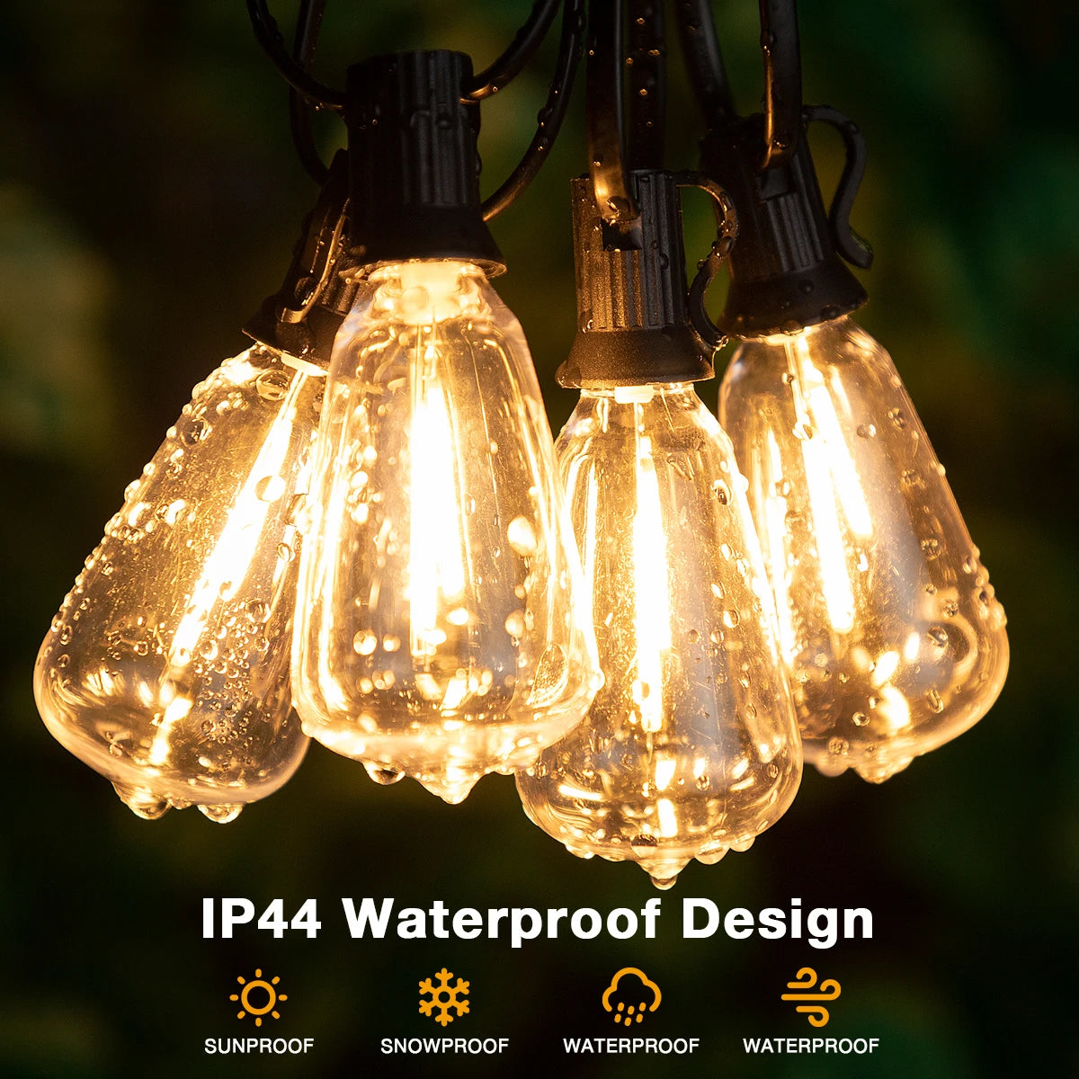 ST38 Led String Lights IP65 Waterproof