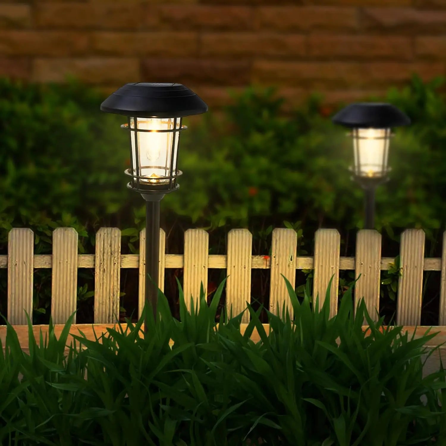 5 Pack Pathway Lights, LED Solar-Powered Waterproof, Auto On/Off Sensor