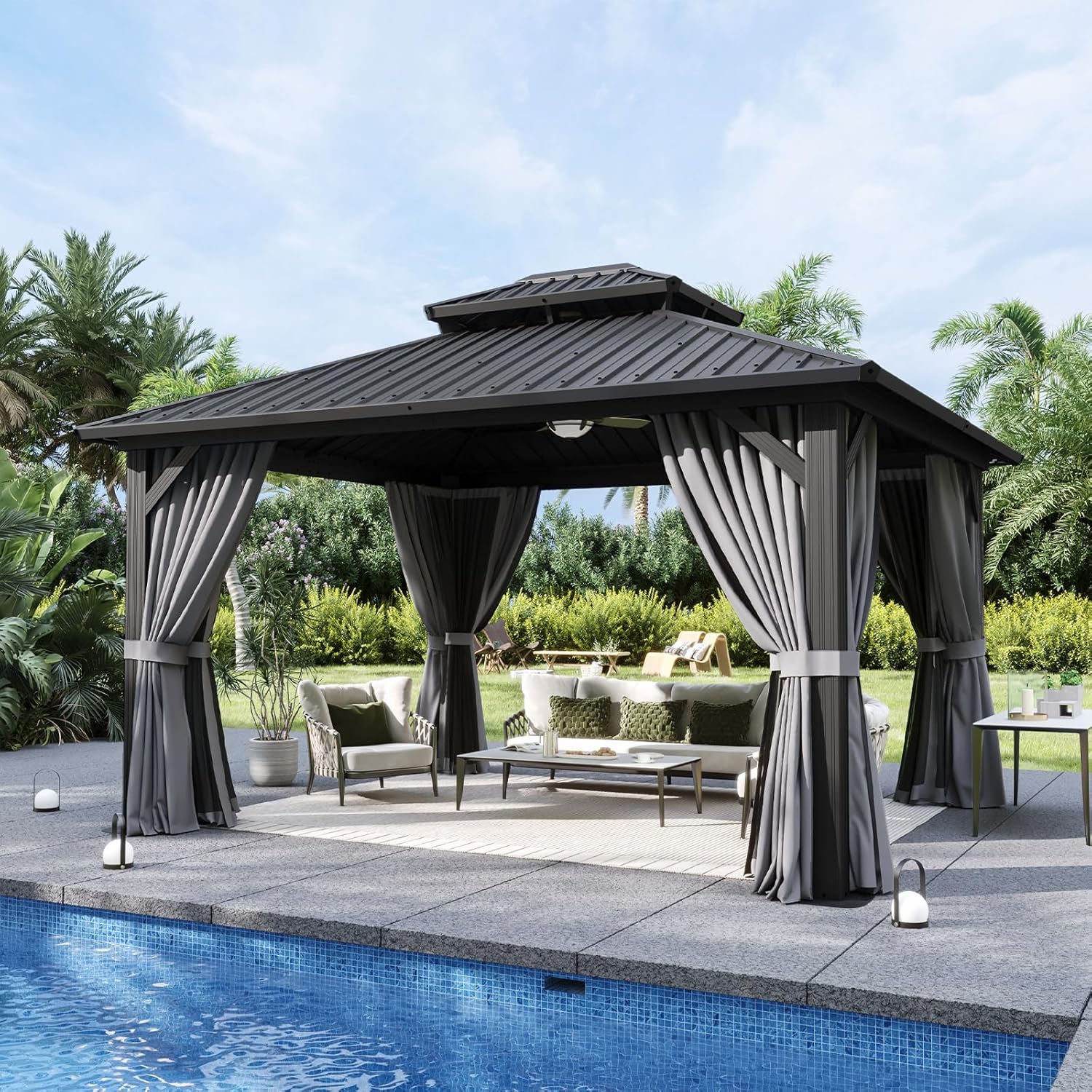 Aoxun Classic Hardtop Gazebo