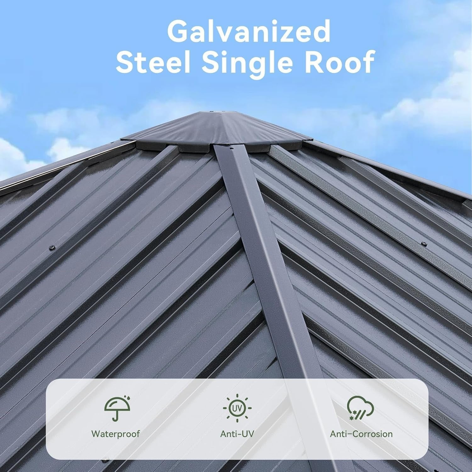 Aoxun Classic Hardtop Aluminum  Gazebo Double Roof