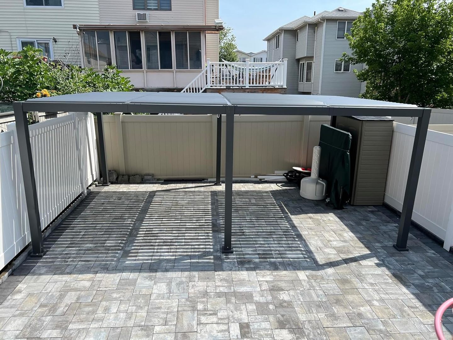 12x20 Aluminum Frame Louvered Pergola